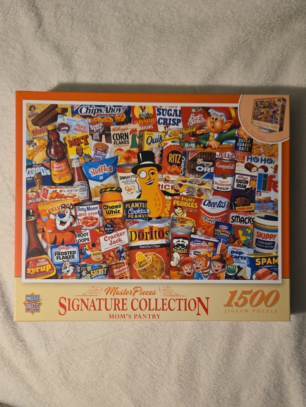 Master Pieces Mom's Pantry 1500 Piece Puzzle With Popular Snacks